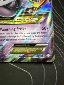 M Mewtwo EX 63/162 Pokemon Card TCG XY Breakthrough Holo - Image 5