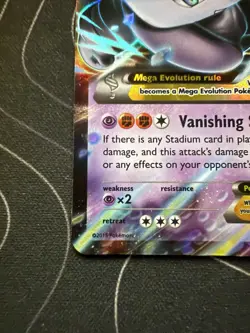 M Mewtwo EX 63/162 Pokemon Card TCG XY Breakthrough Holo - Image 6
