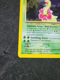 PokÃ©mon TCG Meganium Neo Genesis 11/111 Holo Unlimited Rare Card - Image 3