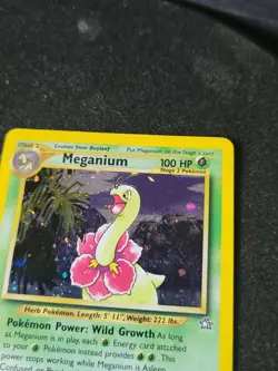 PokÃ©mon TCG Meganium Neo Genesis 11/111 Holo Unlimited Rare Card - Image 5