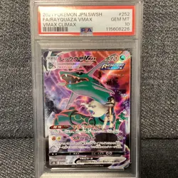 Rayquaza VMAX CSR PSA 10 Japanese Pokemon Card High Class VMAX Climax Rare - Image 1