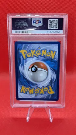 Entei Paldean Fates Shiny Rare Pokemon TCG Card 112/091 PSA 9 - Image 2