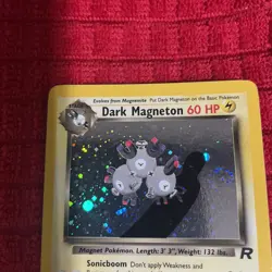 Pokemon TCG Dark Magneton 11/82 Holo Card Team Rocket - Image 2