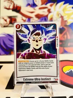 Extreme Ultra Instinct Extra Dragon Ball Super Card Game FB04 022 Holo Foil Rare - Image 1