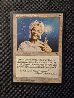 MTG Enlightened Tutor Mirage Lightly Played Regular Magic The Gathering - Image 1
