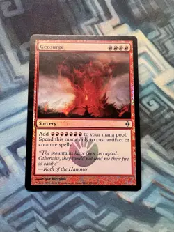 MTG Foil Geosurge EX/LP New Phyrexia - Image 1