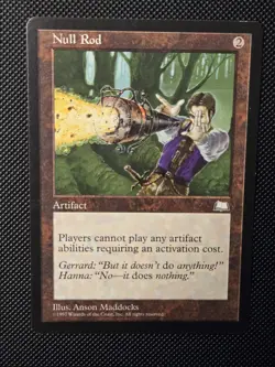 MTG Null Rod Weatherlight Lightly Played Regular Magic The Gathering - Image 2