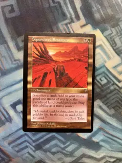 MTG Squandered Resources LP-/MP+ Visions - Image 1