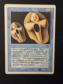 MTG Copy Artifact Revised Edition Lightly Played Magic The Gathering - Image 1