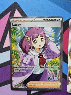 Lacey 166/142 Stellar Crown Full Art Trainer NM Pokemon Card - Image 2