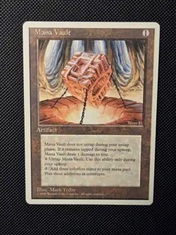 Mana Vault MTG Core Set 4th Edition Regular Lightly Played - Image 1