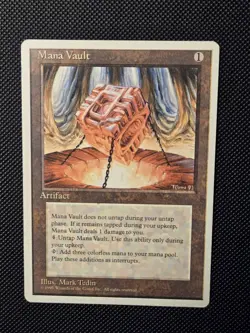 Mana Vault MTG Core Set 4th Edition Regular Lightly Played - Image 2