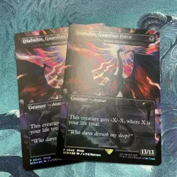 MTG DIABOLOS, GUARDIAN FORCE DEATH'S SHADOW FINAL FANTASY SCH FOIL - Image 1