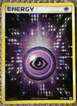 Pokemon Psychic Energy Holo Rare Card 105/106 Emerald - Image 1