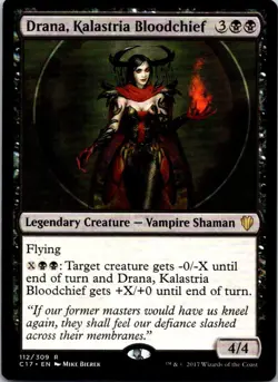 Drana, Kalastria Bloodchief - 112 - Commander 2017 - Magic MTG - LP - Image 1
