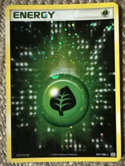 Grass Energy 101/106 Holographic Pokemon Card   - Image 1