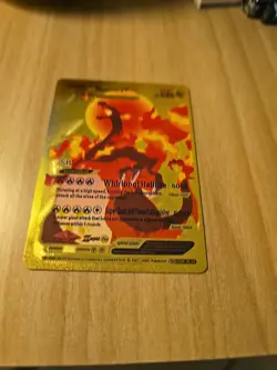 Pokemon Charizard VMAX 586HP Gold Foil Fan Art Card SMP 26-44 - Image 1