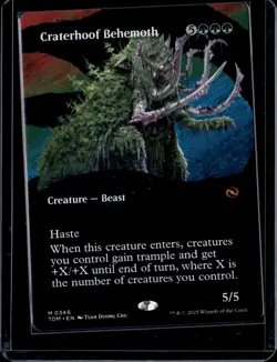 MTG:  Tarkir: Dragonstorm #346 Craterhoof Behemoth (Borderless) ðŸ¡ - Image 1