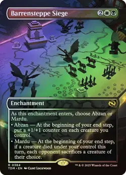 Foil Barrensteppe Siege (Borderless) [Tarkir: Dragonstorm] MTG - Image 1