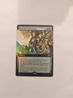 Titania's Command *FOIL* (Extended Art) The Brothers' War NM MTG - Image 1