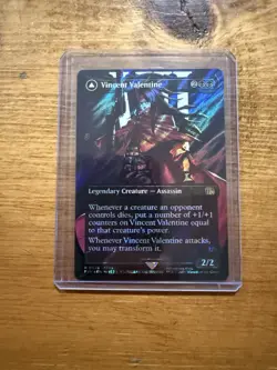 Vincent Valentine (Borderless)(Surge Foil) - NEAR MINT - MTG: FINAL FANTASY #528 - Image 1