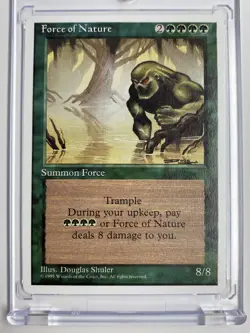 MTG 4th Edition Alternate Fourth Force of Nature Rare Rating 9 - Image 3