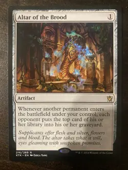 MTG Khans of Tarkir #216 Altar of the Brood NM - Image 1