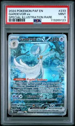 2024 Pokemon PAF EN Special Illustration Rare #233 Gardevoir Ex PSA 9 - Image 1