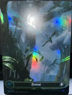 L 0266 Forest FOIL BORDERLESS Full Art Land Edge of Eternities EOE MTG Card - Image 1