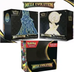 Mega Evolution Pokemon Center Lot of 2x ETB & 1x Enhanced Booster Box PRESALE - Image 1