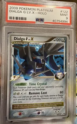 Pokemon 2009 Platinum Holo Dialga G LV .X PSA 9 Mint Card 122/127 - Image 1