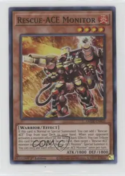 Super Rare - Rescue-ACE Monitor 1st Ed. YuGiOh Amazing Defenders 0hr1 - Image 1