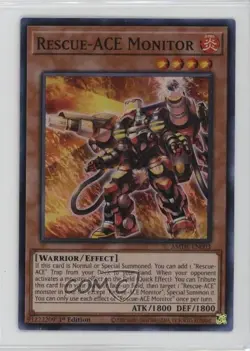 Super Rare - Rescue-ACE Monitor 1st Ed. YuGiOh Amazing Defenders 0it8 - Image 1
