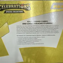 Pokémon TCG: Celebrations Special Collection Box [Pikachu V-Union, 50 Cards]... - Image 3