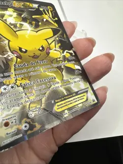 SPANISH - DAMAGED - XY124 Pikachu EX Pokemon TCG Promo Card Full Art - Image 7