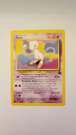 Vintage 1999 Pokemon Card Mew Black Star Promo 8 - Image 1