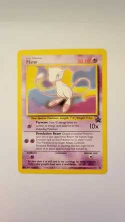 Vintage 1999 Pokemon Card Mew Black Star Promo 8 - Image 3
