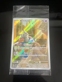 Mimikyu 075 Black Star Promo SV075 Sealed Paldean Fates Full Art Pokémon Card - Image 3