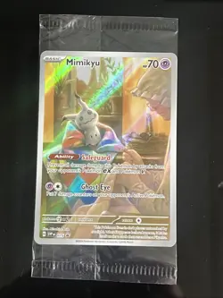 Mimikyu 075 Black Star Promo SV075 Sealed Paldean Fates Full Art Pokémon Card - Image 1