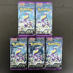 5 Pack Violet ex sv1V Pokemon Card GAME Japanese Scarlet & Violet TCG P-06 - Image 2