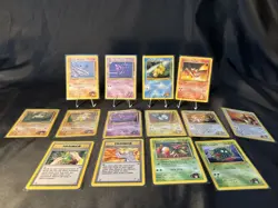 Lot Of 14 Gym Heroes Vintage Pokémon Cards HP-LP - Image 1