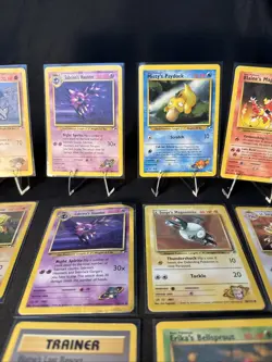 Lot Of 14 Gym Heroes Vintage Pokémon Cards HP-LP - Image 17
