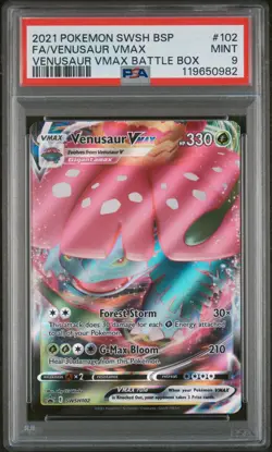 Pokemon PSA 9 MINT Venusaur VMAX SWSH102 Battle Box Black Star Promo Card Psa 9 - Image 3