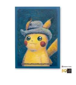 Pokémon Center x Van Gogh Museum Pikachu Self-Portrait 65 Card Sleeves - Image 3