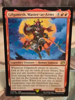 R 0139 Gilgamesh, Master-at-Arms NM Rare FFV Final Fantasy MTG Card FIN Red - Image 1
