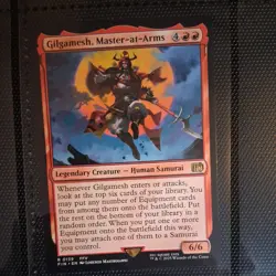 R 0139 Gilgamesh, Master-at-Arms NM Rare FFV Final Fantasy MTG Card FIN Red - Image 1