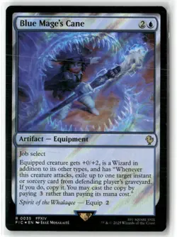 Blue Mage's Cane Commander: Final Fantasy Surge Foil MTG NM - Image 2