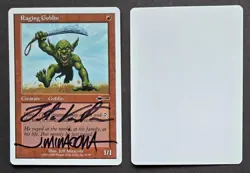Signed MTG Magic Artist Proof _ Beatdown _ RAGING GOBLIN _ Venters + Miracola ! - Image 4
