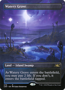 Watery Grave (Borderless) Unfinity Near Mint - Image 2