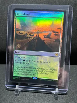 Brushland Prerelease Foil Promo MTG Magic 2022 Brothers' War LP - Image 3